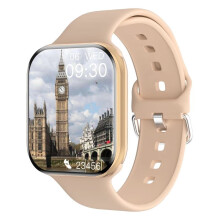 (Gold) Smart Watch Series 10 HD Screen Custom Dial Wireless Charging Men BT Call NFC Women Sport GPS Smartwatch For IOS Android