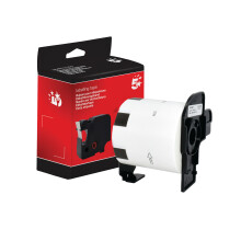 5 Star Non-OEM Replacement for Brother DK-11209 Black on White 62mm x 29mm 800/Roll FS672697
