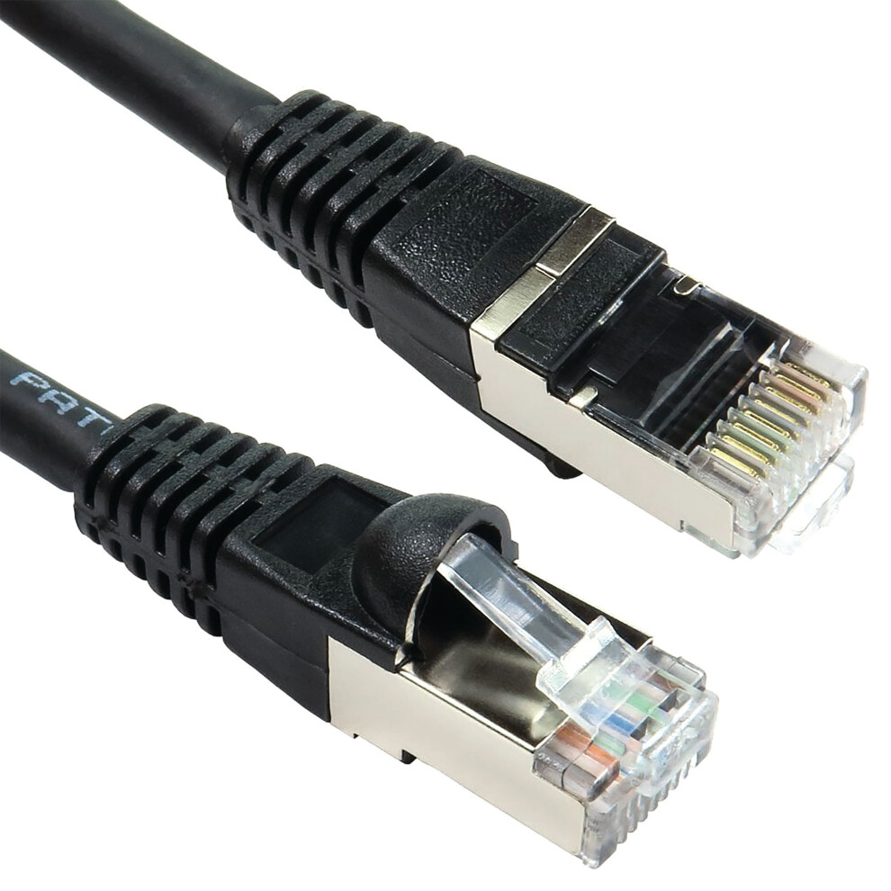 5 Star Cat6a S/Stp Lsoh Patch Cable Snagless 3M Fs686959 Black 5018206869593