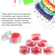 10 Pieces Diamond Painting Wax Organizer Storage Box Full of Clay DIY Diamond Art Wax Holder Case with Glue Clay