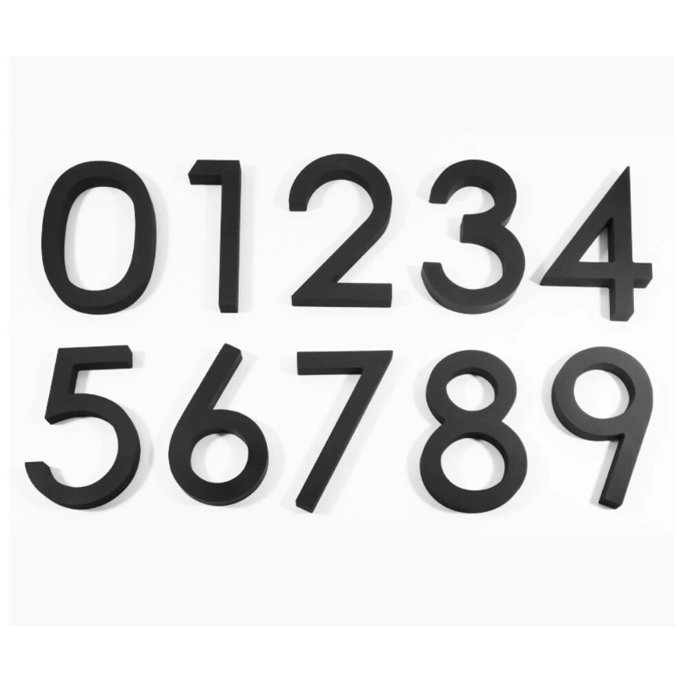Photos - Other Bathroom Accessories (4) HOT 8 inch 20cm House Number Floating Black Handcrafted Modern door Walker