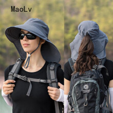 (pink, One Size) Women Summer Sun Hat UV Protection Neck Flap Wide Brim Outdoor Fishing Hiking Ponytail Cap