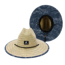 (G20FMZ224AG20FMZ225A, 57-60cm) 2024 New Women Lifeguard Hat Straw Summer Beach Sun Hat Outdoor Bohemia Lady Fashion Fedora Panama Hat