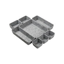 Multipurpose Felt Compartmentalized Storage Solution-Light Grey