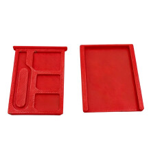Elegante und funktionale 3D-gedruckte Kartenaufbewahrungsbox-Rot