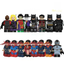 (16pcs) DC Superhero Minifigures Superman Batman Joker Robin Building Blocks