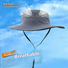 (black, 61-65cm) 2025 Plus Size Sun Hat Adult Summer Outdoor Mountaineering Panama Fisherman Hat Man Big Size Bucket Hat 56-60cm 60-64cm