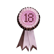 Broche de 18e anniversaire, faite à la main, Design Unique,-UN