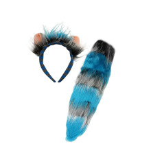 1/2/3/6/7Pcs Elephant/Cats/Foxes Costume-Blue hair hoop two