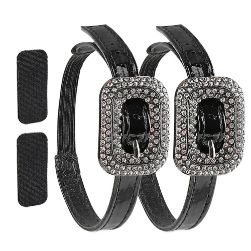 Rhinestones Embellished High Heel Retainers Strap With-g color