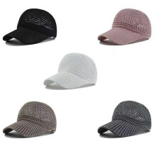 (Gray) Trendy Breathable Baseball Cap In Acrylic Hat Great For Sun Protections During Sports Or Leisure Ergonomic Design  White