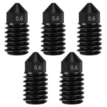 Para Bicos de Aço Temperado para A1, Kit de Bicos para A1 Hotend 0,6 mm