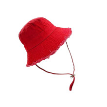 (Red) Adjustable Wide Brims Sun Hat Sun Protective Soft Bucket Hat Distressed Fisherman Hat For Women Travel Beach Vacation  Yellow