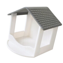 3D-print vogelvoederhuis voor voederoplossing voor-wit grijs