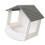 Multiuse Bird Feeder Safe Plastic Feeding Station-white gray 1