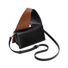 Sac à main élégant pour femmes, sac de soirée en cuir PU-Noir