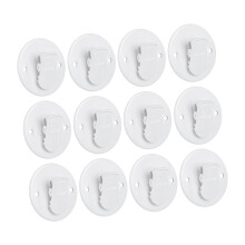 12 Pieces Practical Plastic Hook for Home Decoration Easy Setups