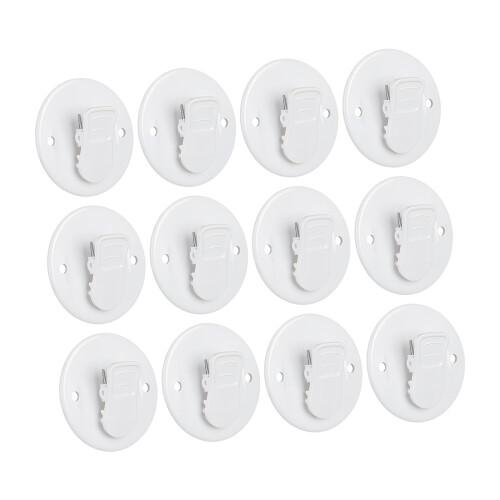 Lot de 12 crochets de suspension pour une installation sans
