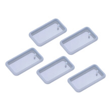 5Pcs Easy Clean Silicone Mould Set For DIY Keychain And Charm-5