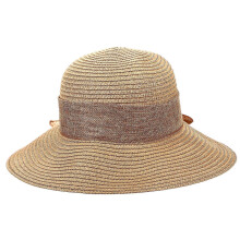 Bowknot Straw Hat Sun Block Wide Brim for Summer Sun Protection 1Pcs