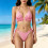 2 Piece Tankini Set With Scalloped Trim And Adjustable-Black M 5