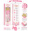 3PCS Light Pink Fairy Magic Wand with LED 30cm 7