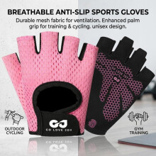 (M) Professional Gym Fitness Breathable Anti-Slip Half Finger Gloves Summer Fishing Cycling Fingerless Gloves for Men Women Bicycle Bike
