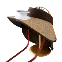 (Khaki, Shawl Straw Hat) Quick Drying Sun Hat With Cooling Fan Solar Power Fan Hat Wide Brims Sun Protection Headwear For Outdoor Activity Multicolor