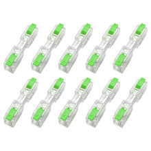 Waterproof Levers Actuated Terminals Block 10Pcs for-Green