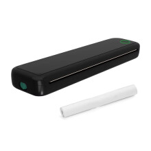 Imprimante Thermique Portable A4 Sans Encre, , Étiqueteuse Portable A4, Usage Domestique ou Bureau, Noir