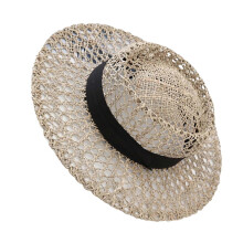 (Black) Versatiles Western Straw Hat Durabililty Straw Hat Gardening Breathable Sun Hat for Travel and Leisures  Black