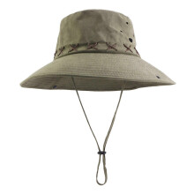 (Army Green) Wide Brims Sun Hat For Outdoor Activities Sun Protection Lightweight Polyester Adjustable Cowboy Style For Men And Women  Navy blue