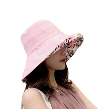 (Pink) Fashionable Fisherman Hat Wide Brims Sun Hat With Decorative Wooden Button Foldable Beach Hat Sunshade Hat Fishing Caps  Yellow