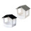 Practical Bird Feeder With Splash Proof Design-white gray 2