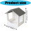 Practical Bird Feeder With Splash Proof Design-white gray 4