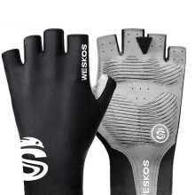 (orange, XL) Unisex Half-Finger Cycling Gloves Summer Lightweight Breathable Non-Slip Shock-Absorbing MTB Bicycle Riding Gloves