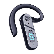 Draadloze Bluetooth-headset met botgeleiding en digitaal display voor gebruik met één oor