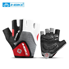 (IF239 Blue, S) INBIKE Half Finger Cycling Gloves Shockproof Breathable GEL MTB Mountain Bike Gloves for Men