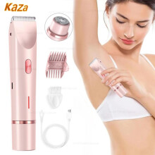(white) Electric Shaver for Woman Double Head Dual Purpose Female Razor Body Epilator Leg Underarm Bikini Electric Hair Remover Trimmer