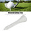 White Long Maple Tees 50 Count Golf 6