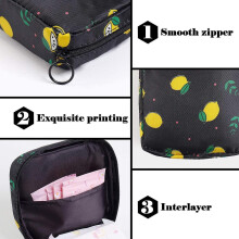 Sanitary Napkin Storage Bag,menstrual Cup Pouch,portable Sanitary Napkin Pads Storage Bag with Zipper Feminine Menstruation First Period Bags for Teen