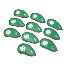 Golf Clover Head Cover 10 Piece PU Iron Set