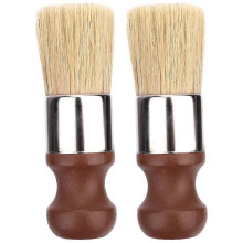 2 spazzole con manico corto compatibili con la cura di mobili, pelle e legno, spazzola per la pulizia con impugnatura compatibile con tavolo Ha