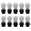 10 Pack 3157 Clear and Amber Tail Signal Brake Light Bulbs 1