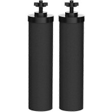 2 náhradné vodné filtre, filter s aktívnym uhlím 2,25" x 9,75", čierne náhradné čistiace prvky
