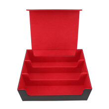 PU Leather Card Deck Box Magnetic 3 Rows