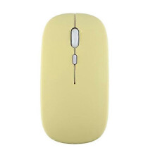 Bluetooth Mouse compatible with iPad, Samsung MatePad, Lenovo MiPad, Android, Windows Tablet & Laptop - Yellow Wireless Mouse