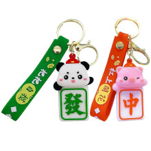 stuks sleutelhangers voor autosleutels, Mahjong-hanger, rugzak sleutelhangers, Mahjong-thema feestartikelen, Mahjong sleutelhanger