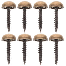 8 pezzi di tappi decorativi per chiodi, viti per specchi, viti in ottone con cappucci