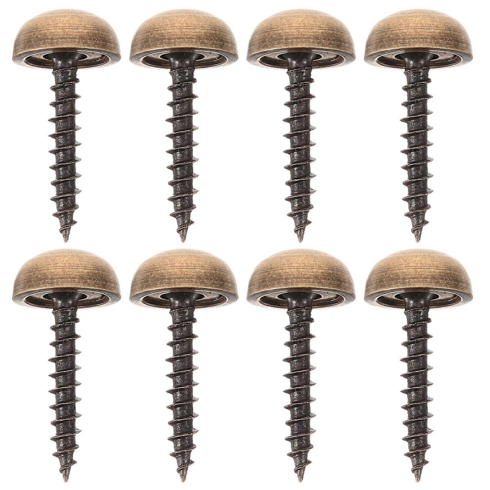 8Pcs Decorative Caps Cover Nails Fasteners Mirror Screws Brass Screws With Caps 3168821423259